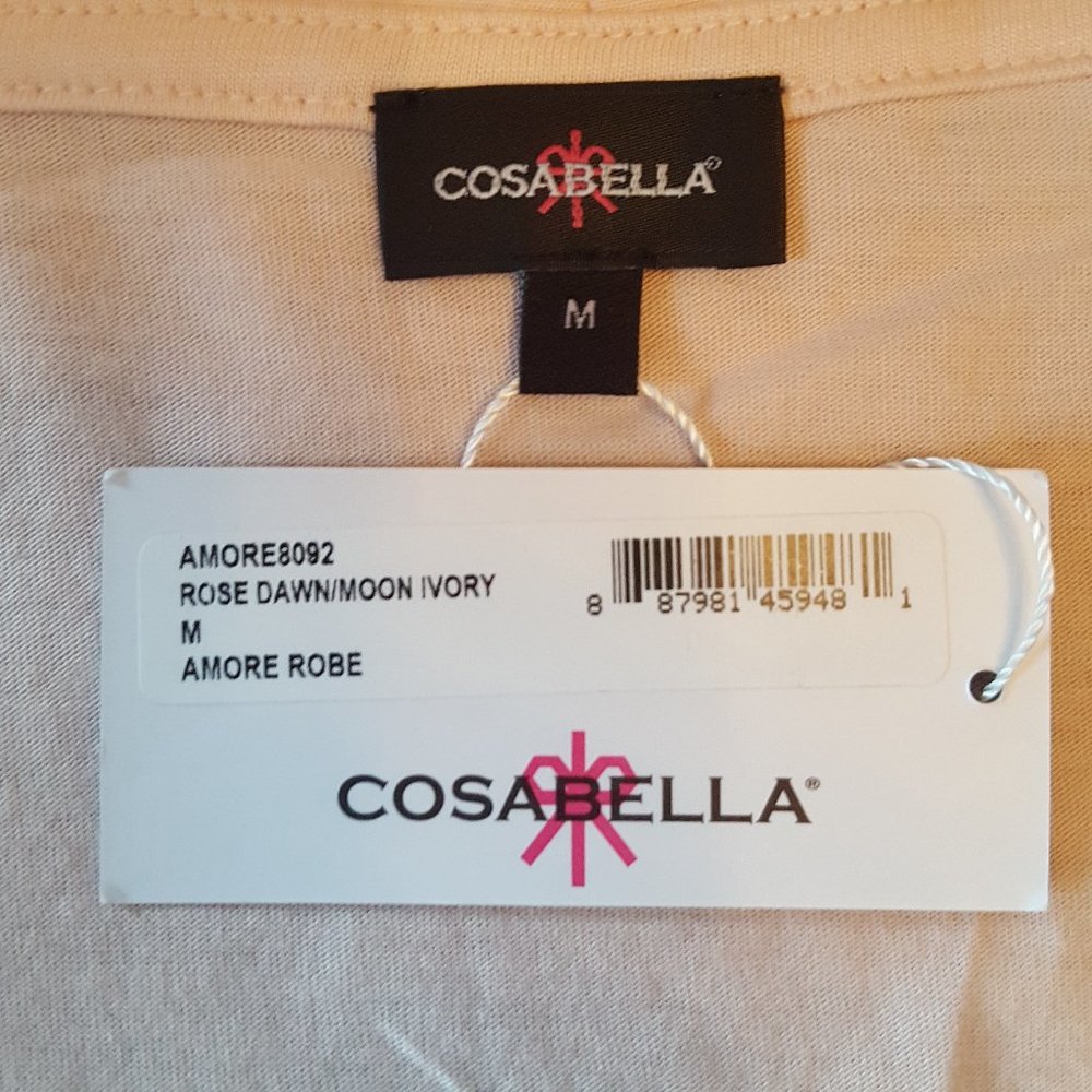 New Cosabella Pink/White Robe - Picture 3 of 9